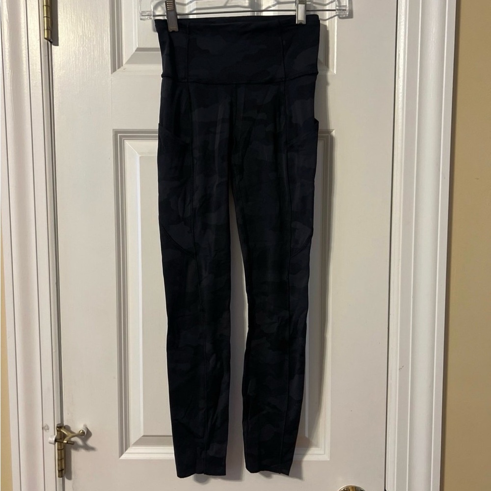 Lululemon Athletica Dark Camouflage Leggings